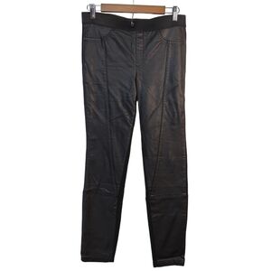 Jessica Simpson Women's Black Faux Leather Skinny Pants Size L